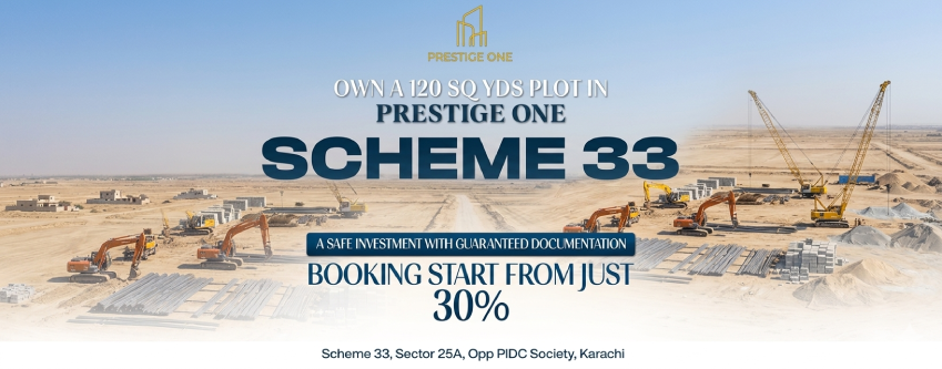 The 5 Best Areas to Buy 120 Sq. Yard Plots in Karachi (2026 Edition) 3 1. Scheme 33: