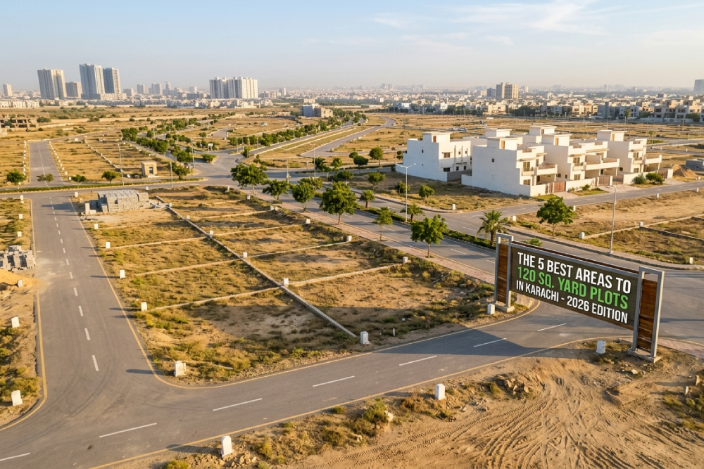 The 5 Best Areas to Buy 120 Sq. Yard Plots in Karachi (2026 Edition) 5 The 5 Best Areas to Buy 120 Sq. Yard Plots in Karachi (2026 Edition)