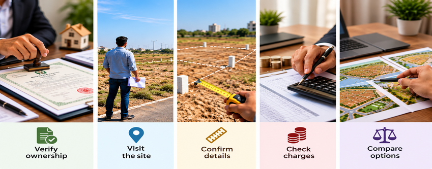 Don’t Just Buy Property, Choose a Home with Potential 3 Land Buying Checklist Infographic